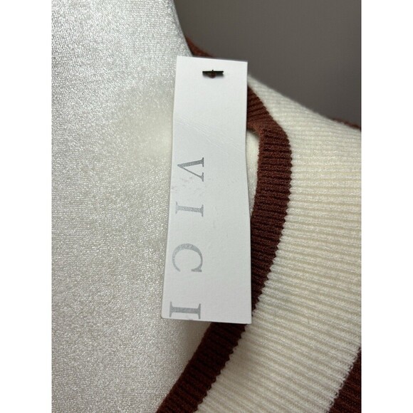 NWT Vici Collection Buckingham Varsity Sweater Size Medium - Picture 2 of 9